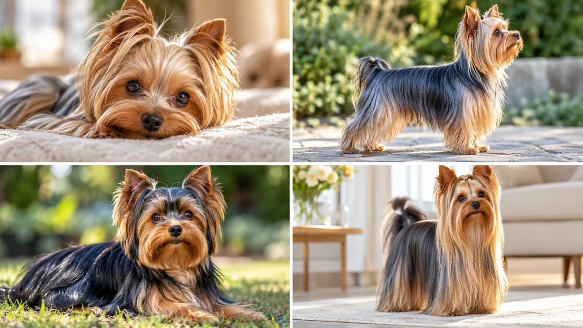 Yorkshire Terrier köpek — çikolata (standart dışı) renk