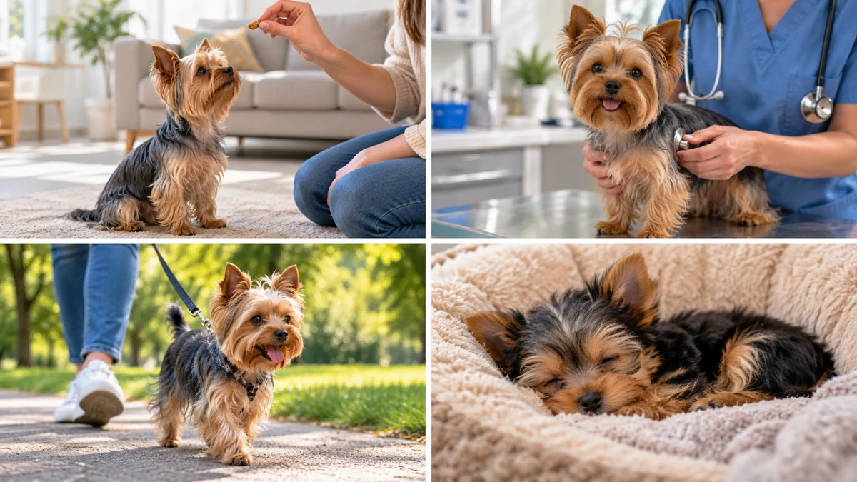 Yorkshire Terrier ilan — uyuyan Yorkshire Terrier yavru ilan fotoğrafı